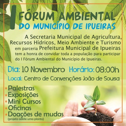 Convite: I Fórum Ambiental do Município de Ipueiras